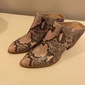 Dolce Vita snakeskin mules-New!